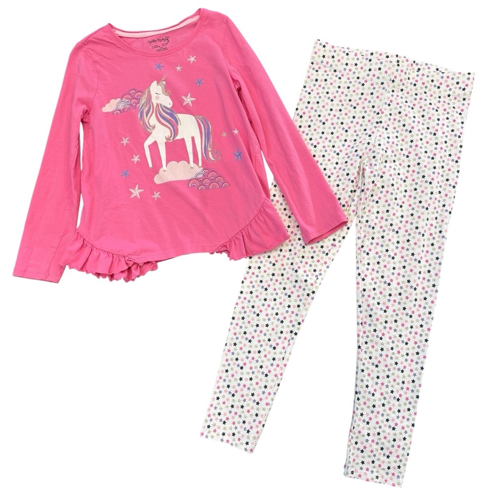 Girls size 7/8 Pink Unicorn Kids Set